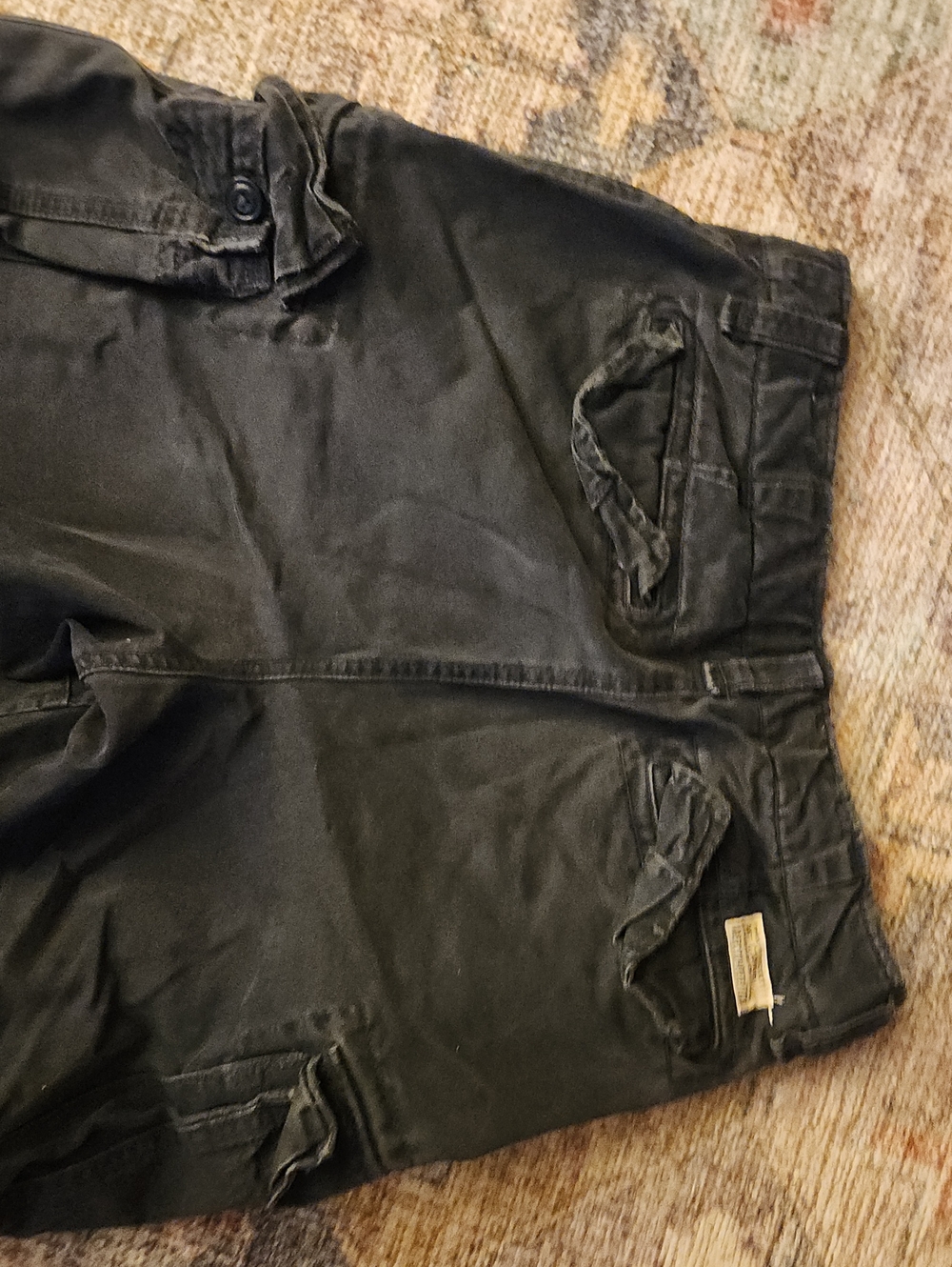 Abercrombie & Fitch Twill 7 Pocket Af Cargo Shorts- Heavy Baggy Y2K Style Sz30 - Picture 10 of 16